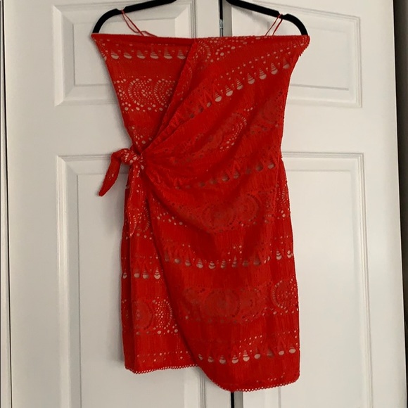 ++FREE PEOPLE++  Lace Strapless Dress - Picture 8 of 8